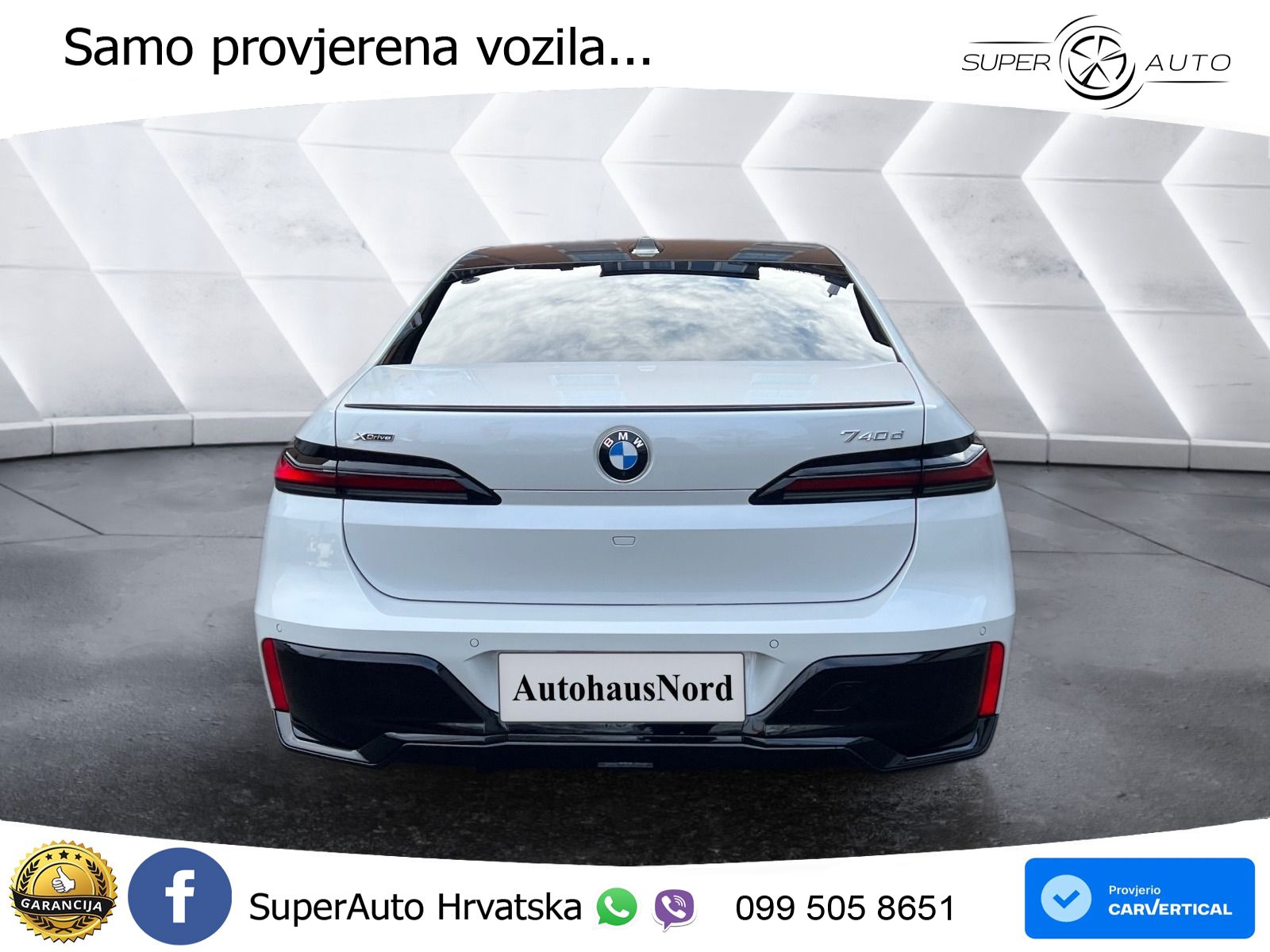 BMW 740d (299 KS) xDrive Steptronic ZRAČNI+ACC+GR SJED+KAM+PANO