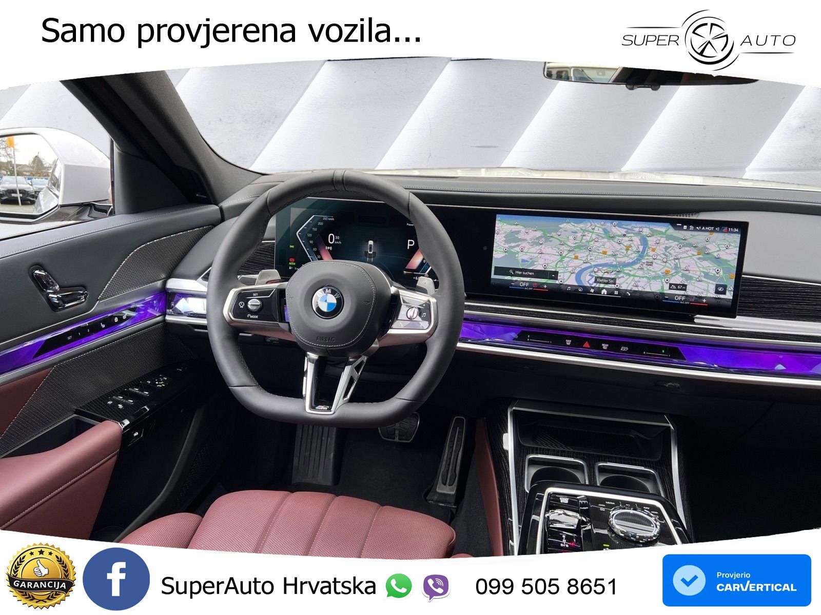 BMW 740d (299 KS) xDrive Steptronic ZRAČNI+ACC+GR SJED+KAM+PANO