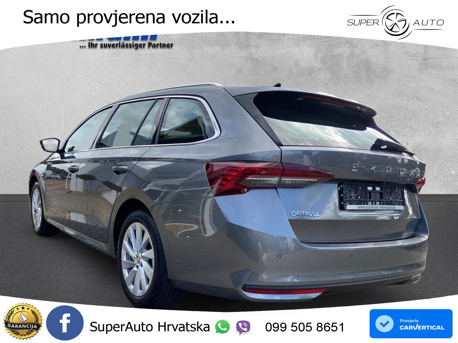 Škoda Octavia Combi 1.5 TSI (150 KS) DSG Selection LED+GR SJED+ACC
