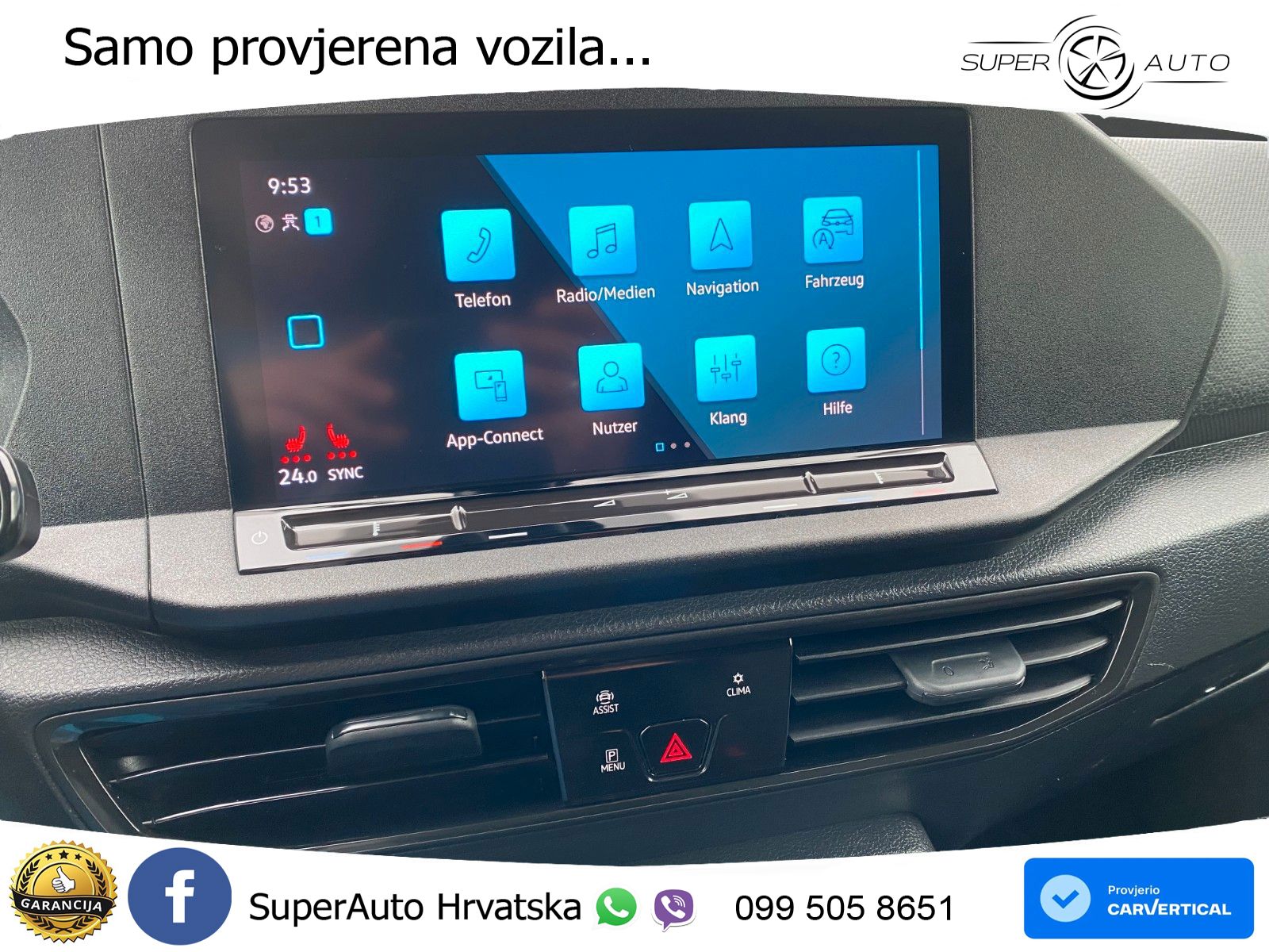 Volkswagen Caddy Cargo DSG 1.Hd Carplay Kam 2xSchiebetüre 122 KS