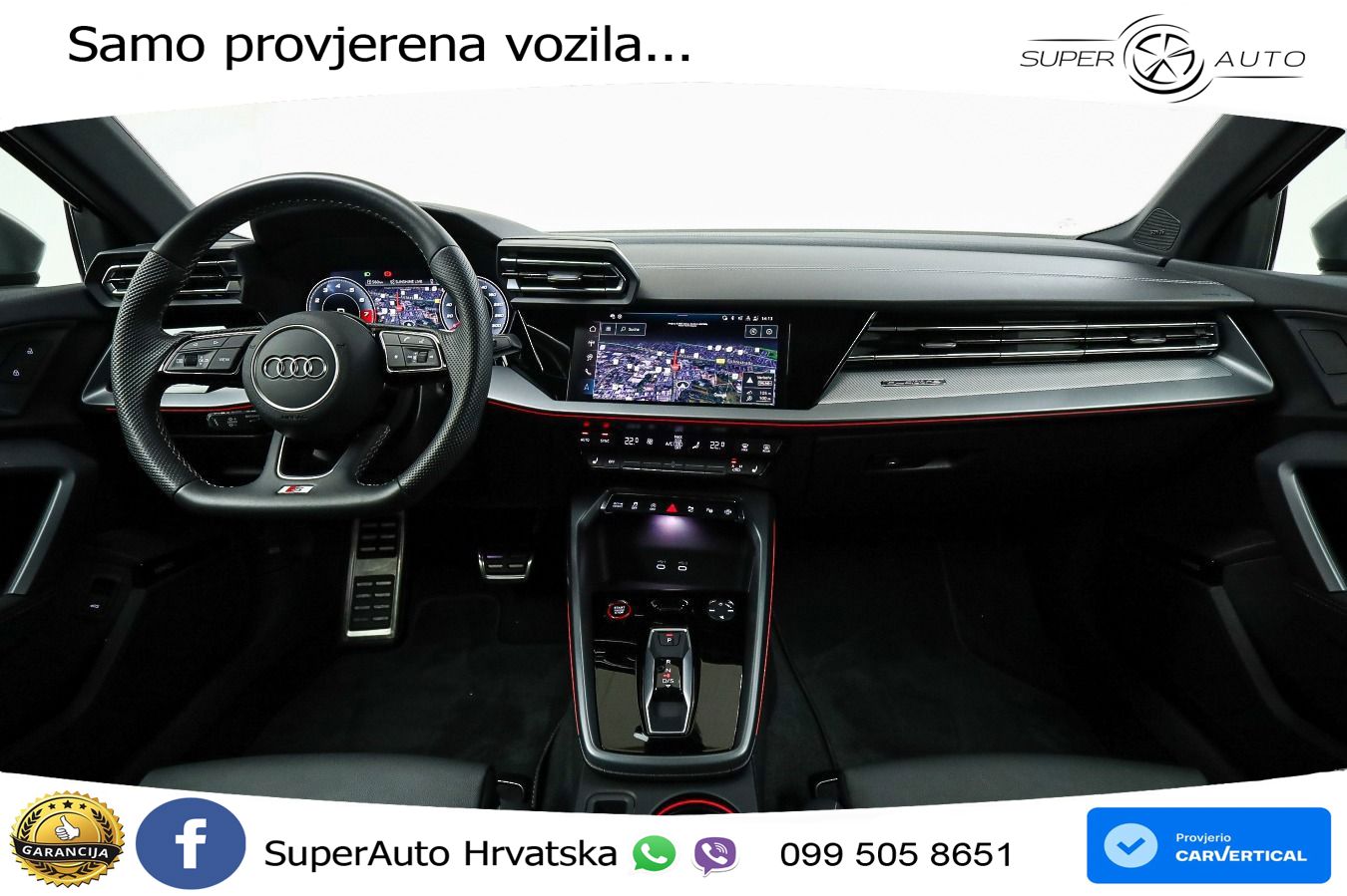 Audi S3 2.0 TFSI (333 KS) quattro S tronic MATRIX+GR SJED+KAM
