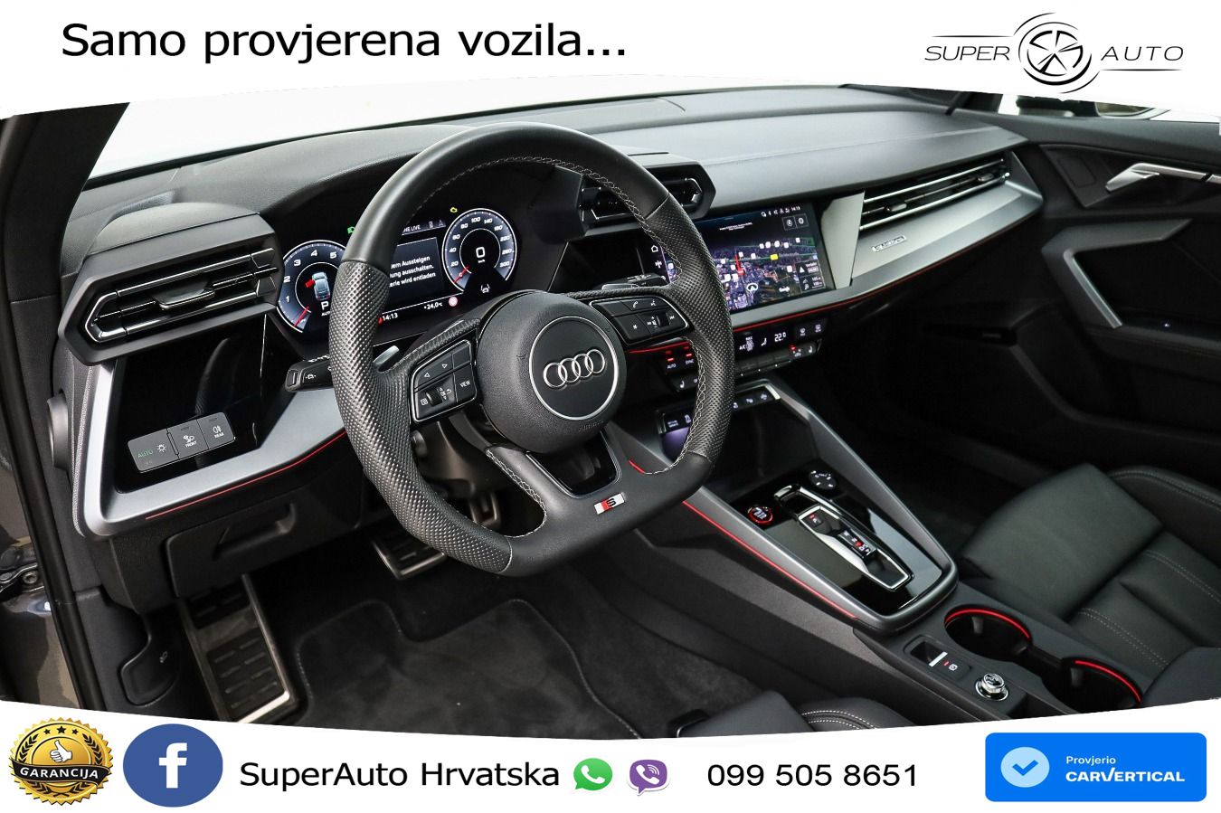 Audi S3 2.0 TFSI (333 KS) quattro S tronic MATRIX+GR SJED+KAM