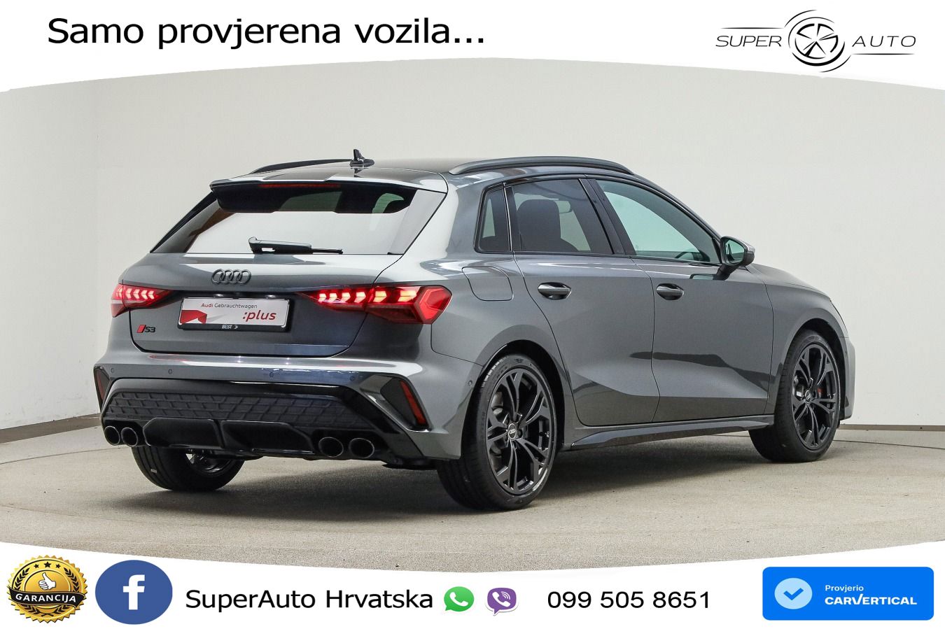 Audi S3 2.0 TFSI (333 KS) quattro S tronic MATRIX+GR SJED+KAM