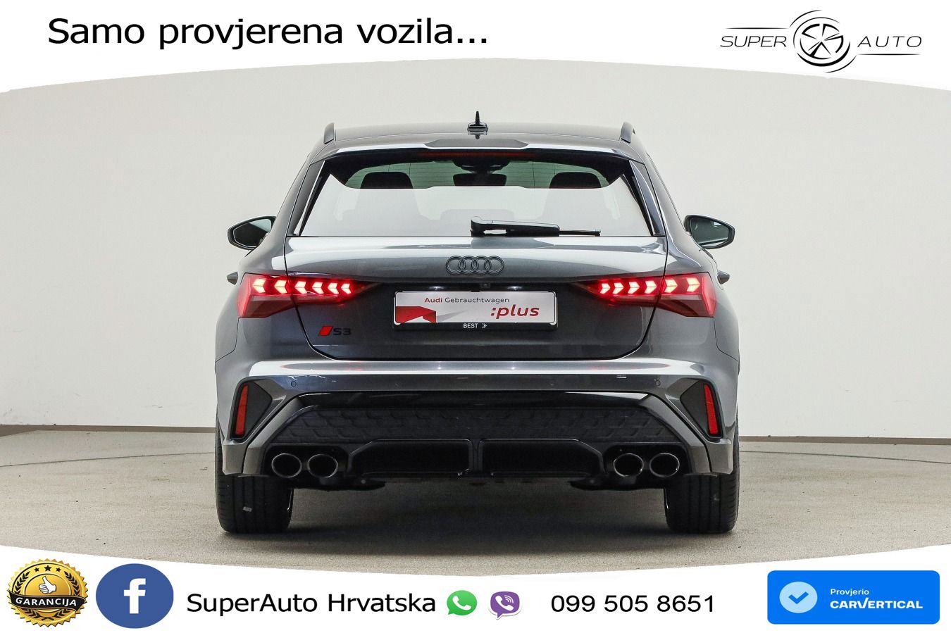 Audi S3 2.0 TFSI (333 KS) quattro S tronic MATRIX+GR SJED+KAM