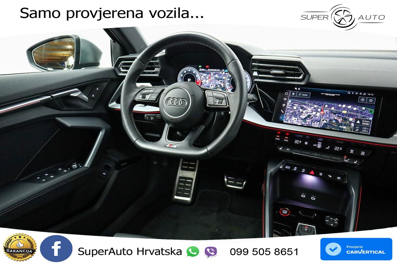 Audi S3 2.0 TFSI (333 KS) quattro S tronic MATRIX+GR SJED+KAM