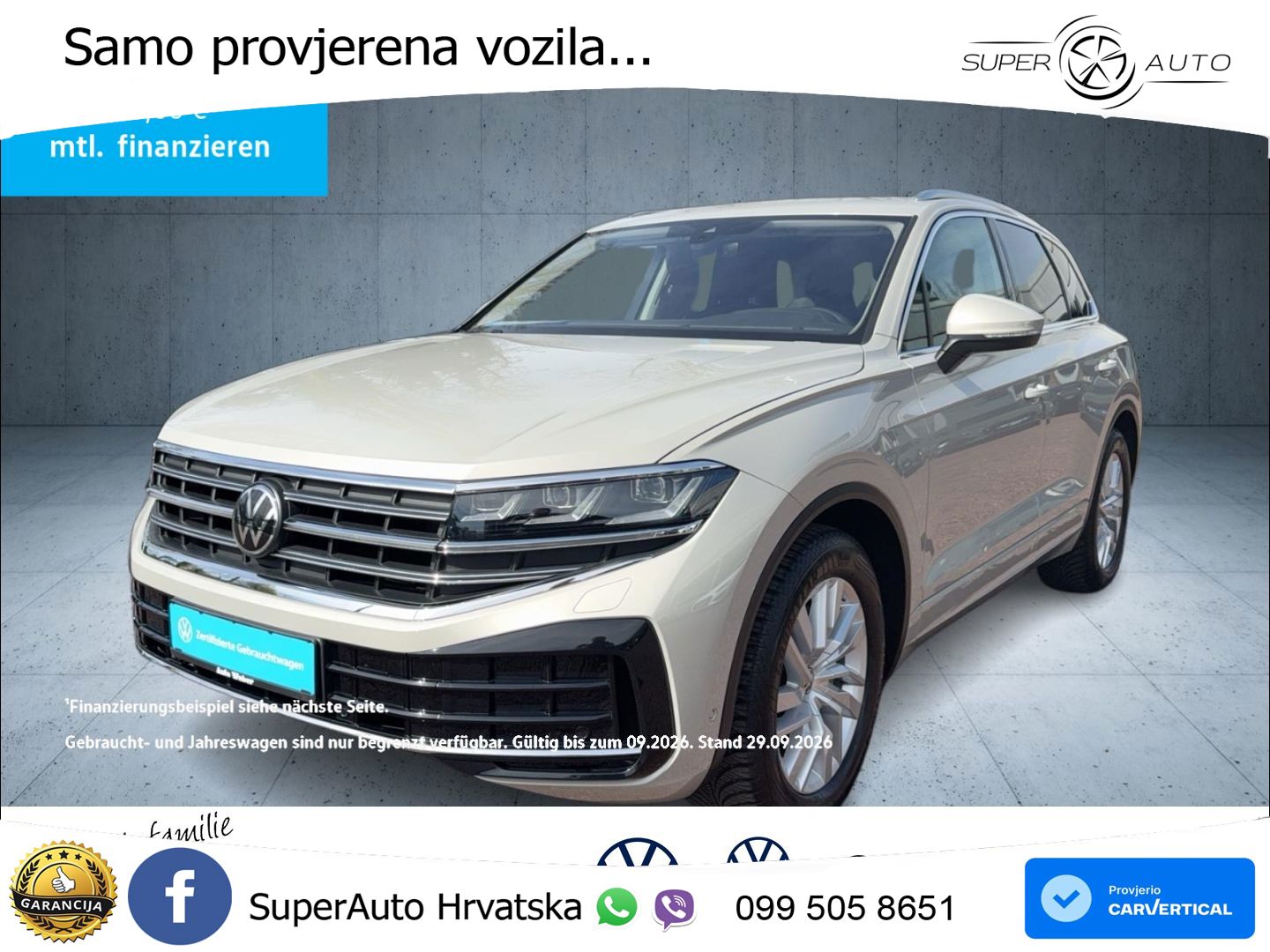 Volkswagen Touareg 3.0 V6 TDI (231 KS) 4MOTION Tiptronic ZRAČNI+ACC+GR SJED+KAM