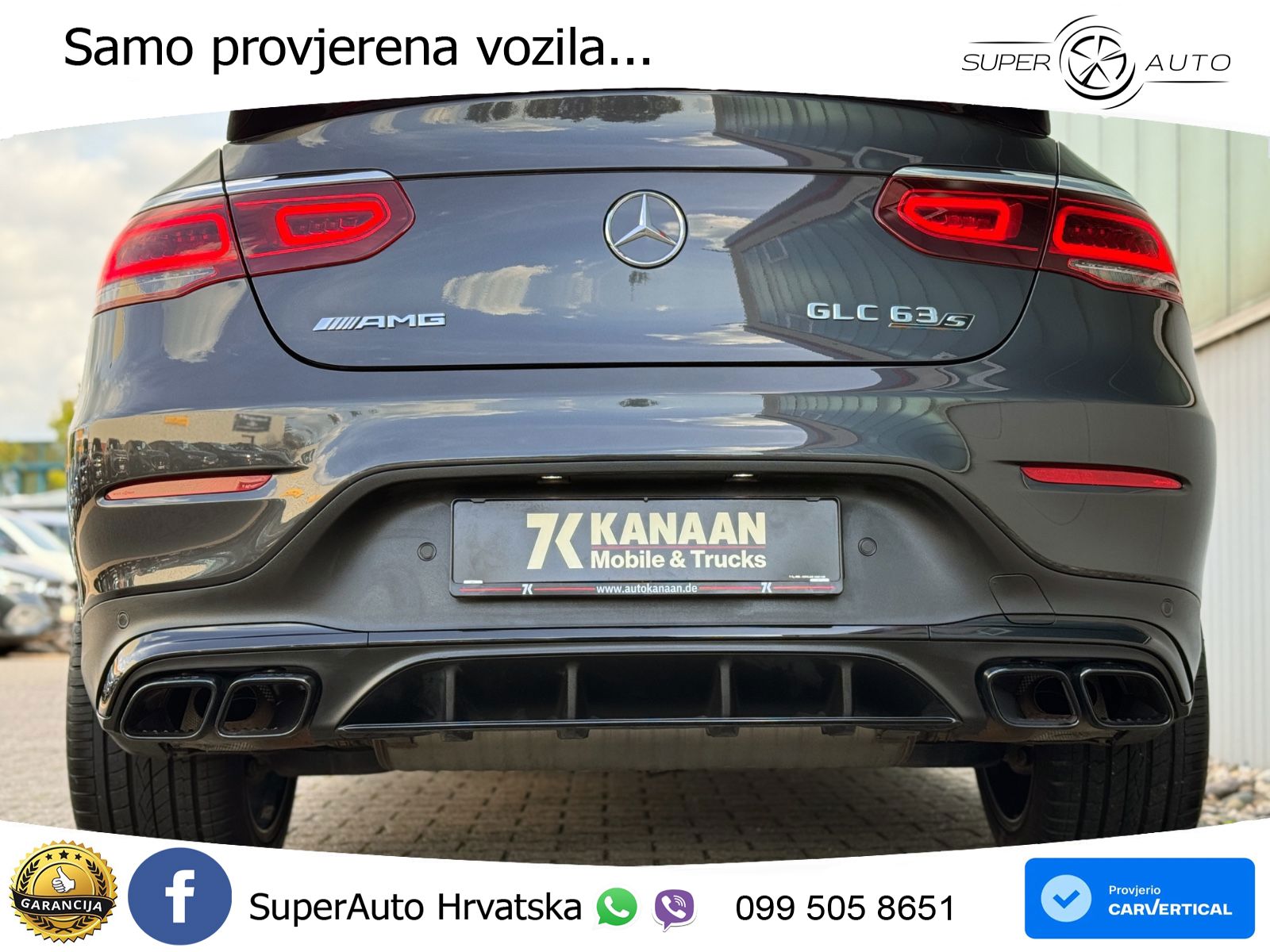 Mercedes GLC Coupe AMG 63 S V8 (510 KS) 4MATIC+ MCT LED+GR SJED+ACC