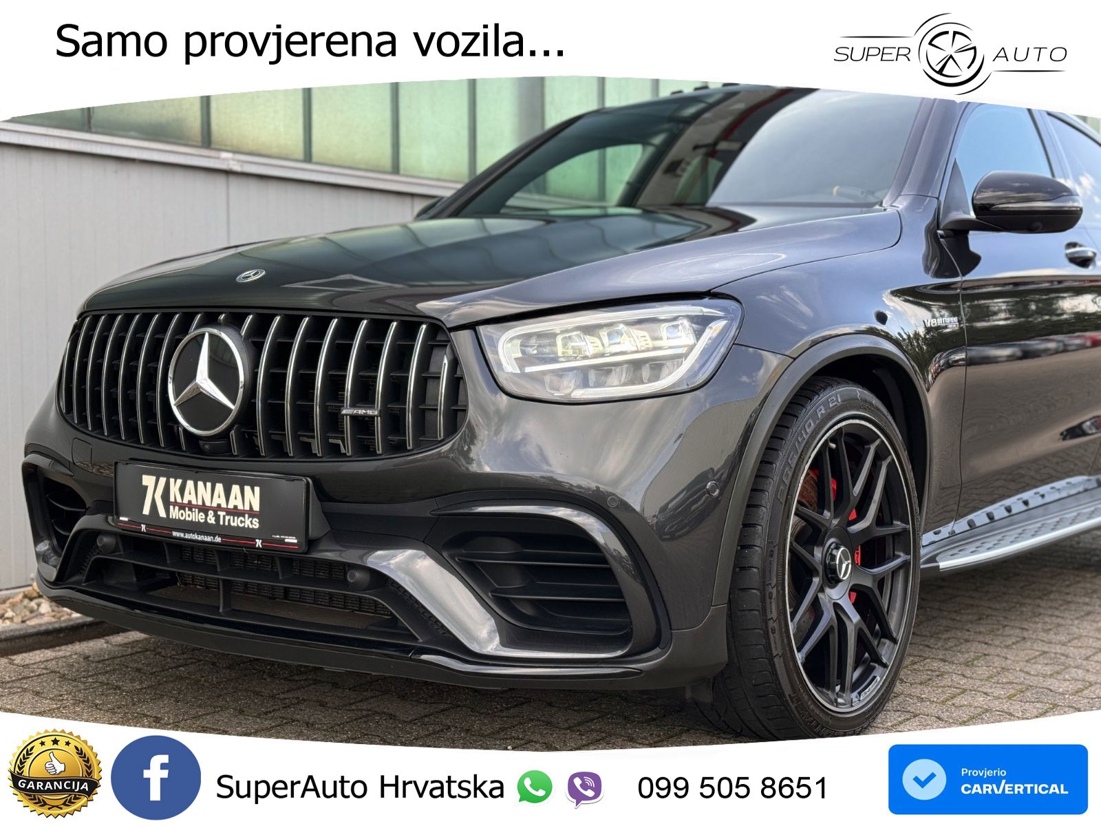 Mercedes GLC Coupe AMG 63 S V8 (510 KS) 4MATIC+ MCT LED+GR SJED+ACC