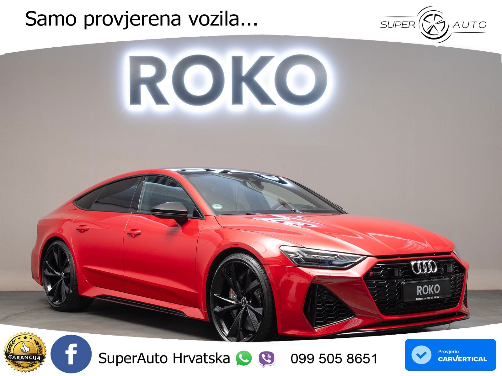Audi RS7 4.0 TFSI V8 (600 KS) quattro tiptronic LED+GR SJED+ACC