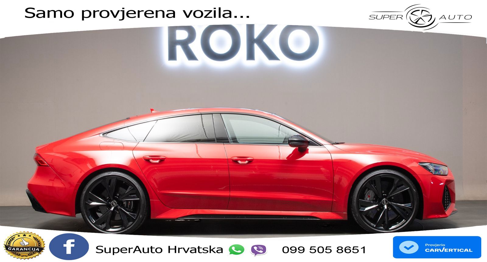 Audi RS7 4.0 TFSI V8 (600 KS) quattro tiptronic LED+GR SJED+ACC