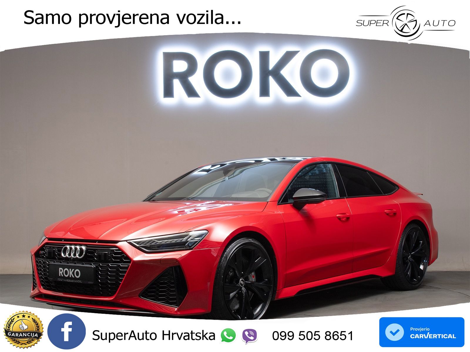 Audi RS7 4.0 TFSI V8 (600 KS) quattro tiptronic LED+GR SJED+ACC