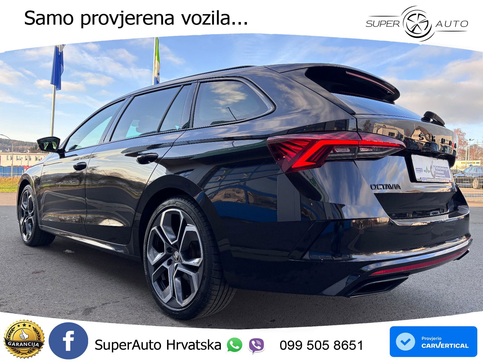 Škoda Octavia Combi RS 2.0 TDI (200 KS) DSG LED+GR SJED+ACC
