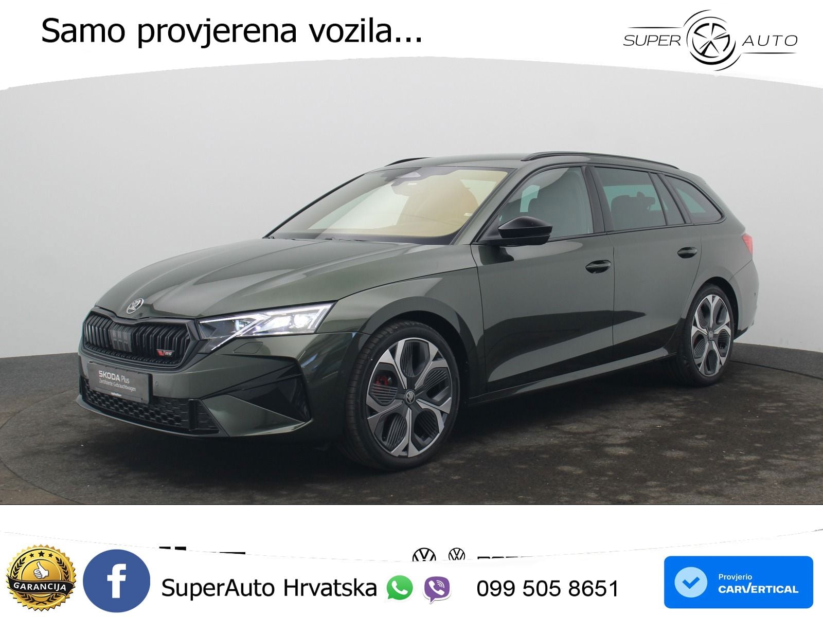 Škoda Octavia Combi RS 2.0 TSI (265 KS) DSG MATRIX+GR SJED+KAM