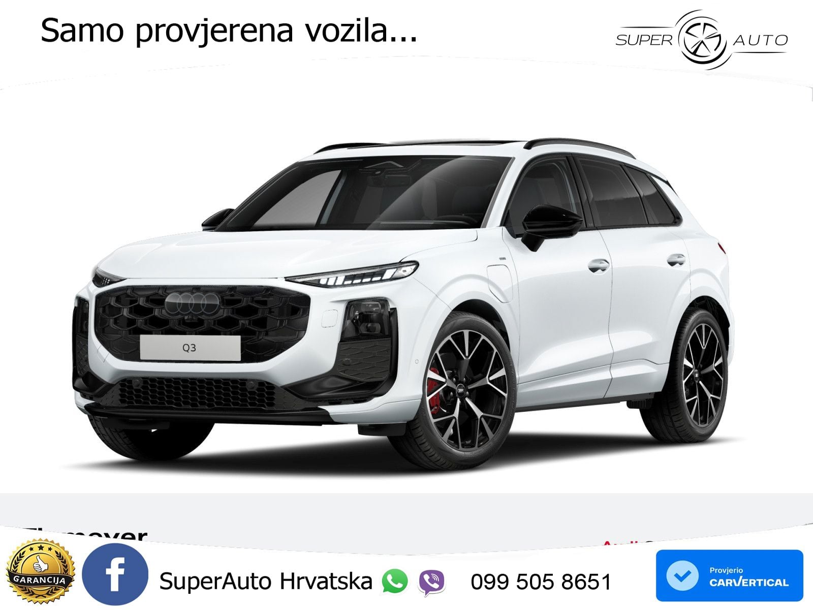 Audi Q3 1.5 TFSIe (272 KS) S tronic 2x S line MATRIX+GR SJED+KAM
