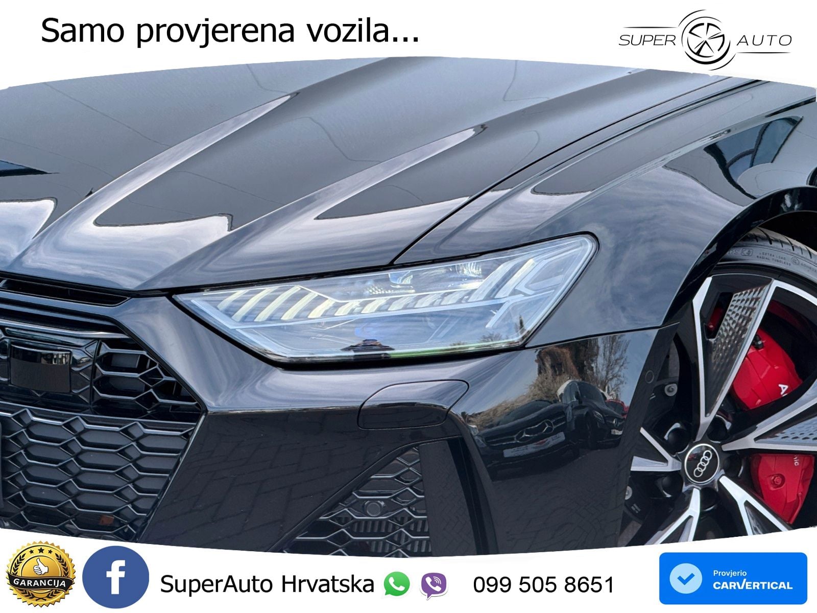 Audi RS6 Avant 4.0 TFSI V8 (600 KS) quattro Tiptronic ZRAČNI+ACC+GR SJED+KAM+PANO