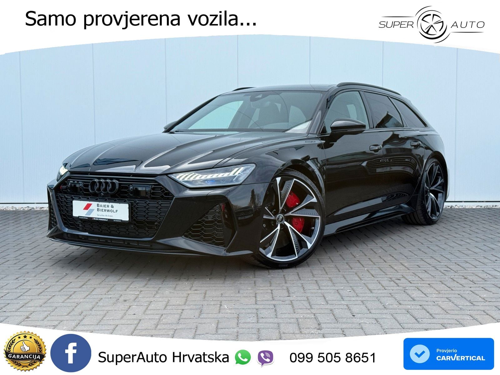 Audi RS6 Avant 4.0 TFSI V8 (600 KS) quattro Tiptronic ZRAČNI+ACC+GR SJED+KAM+PANO