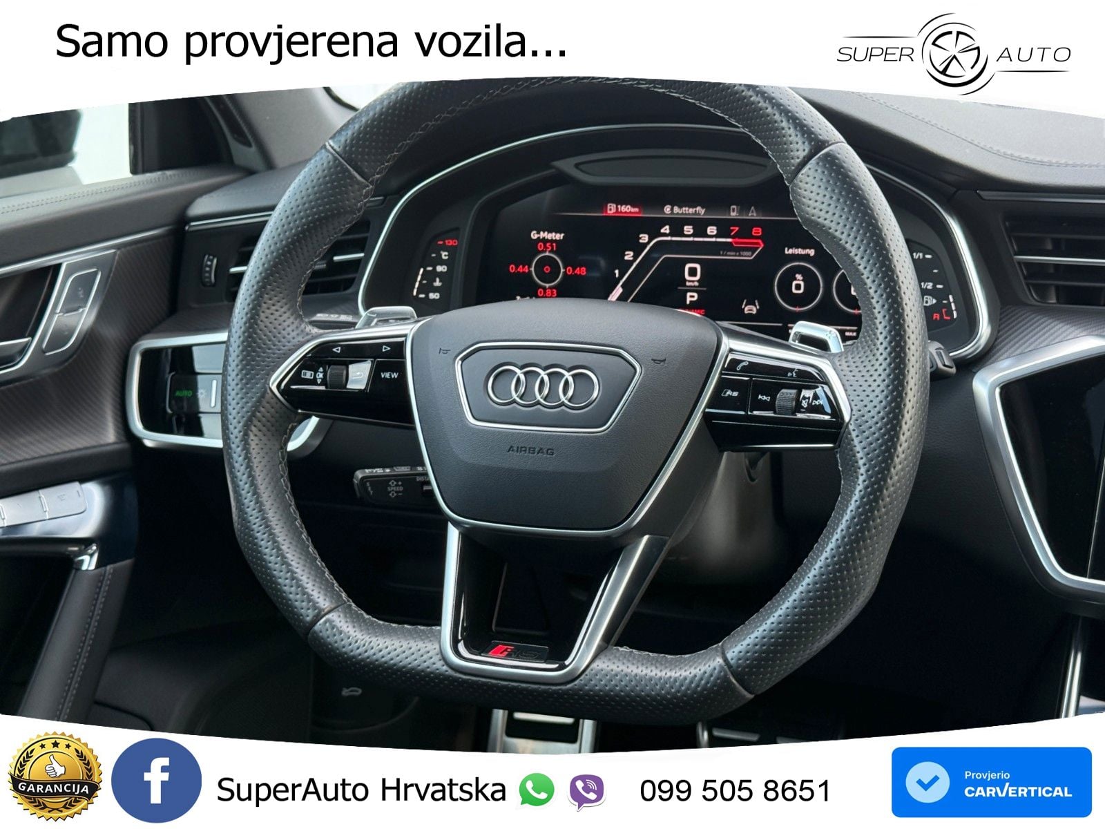 Audi RS6 Avant 4.0 TFSI V8 (600 KS) quattro Tiptronic ZRAČNI+ACC+GR SJED+KAM+PANO