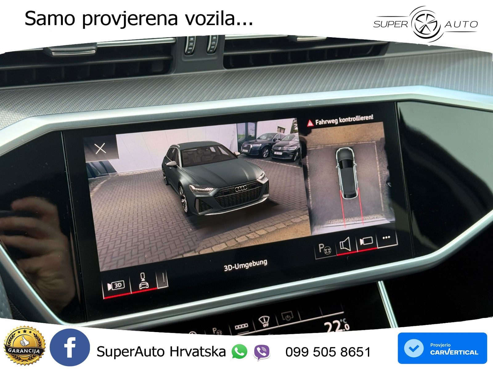 Audi RS6 Avant 4.0 TFSI V8 (600 KS) quattro Tiptronic ZRAČNI+ACC+GR SJED+KAM+PANO
