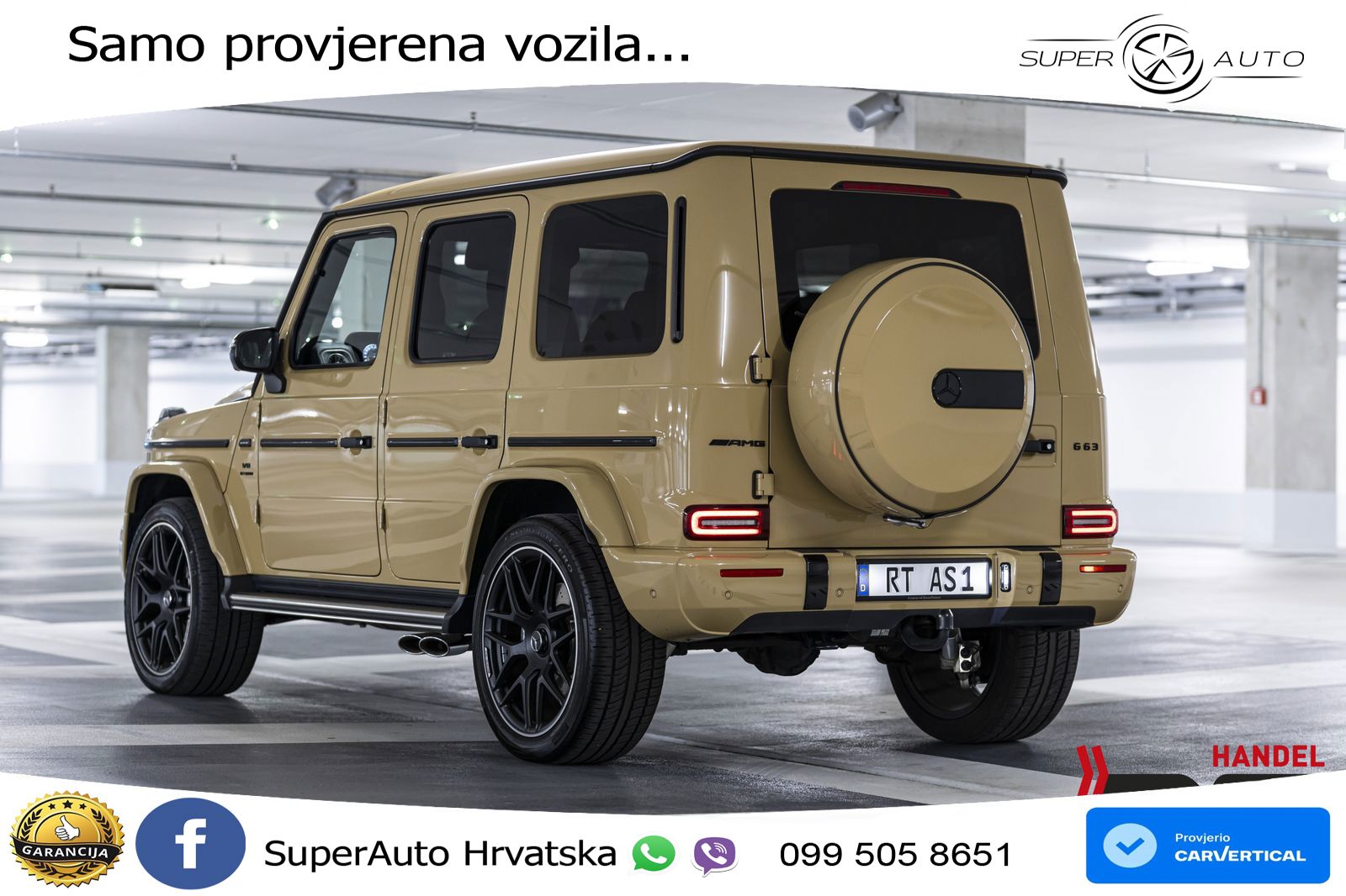 Mercedes AMG G 63 Long V8 (585 KS) 4MATIC 9G-TRONIC AMG SPEEDSHIFT PLUS ZRAČNI+ACC+4xGR SJED+360