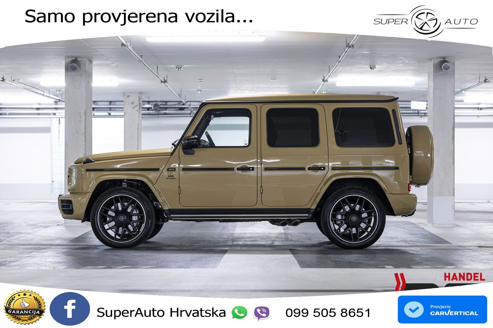 Mercedes AMG G 63 Long V8 (585 KS) 4MATIC 9G-TRONIC AMG SPEEDSHIFT PLUS ZRAČNI+ACC+4xGR SJED+360