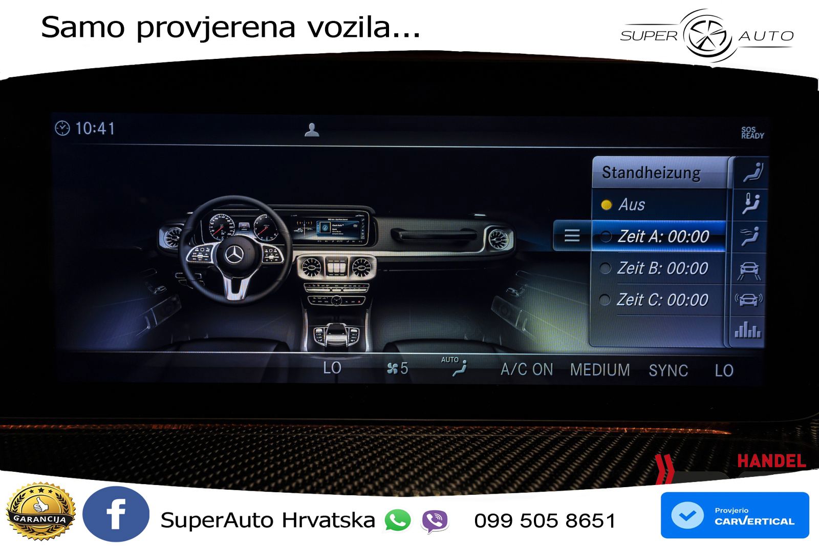 Mercedes AMG G 63 Long V8 (585 KS) 4MATIC 9G-TRONIC AMG SPEEDSHIFT PLUS ZRAČNI+ACC+4xGR SJED+360
