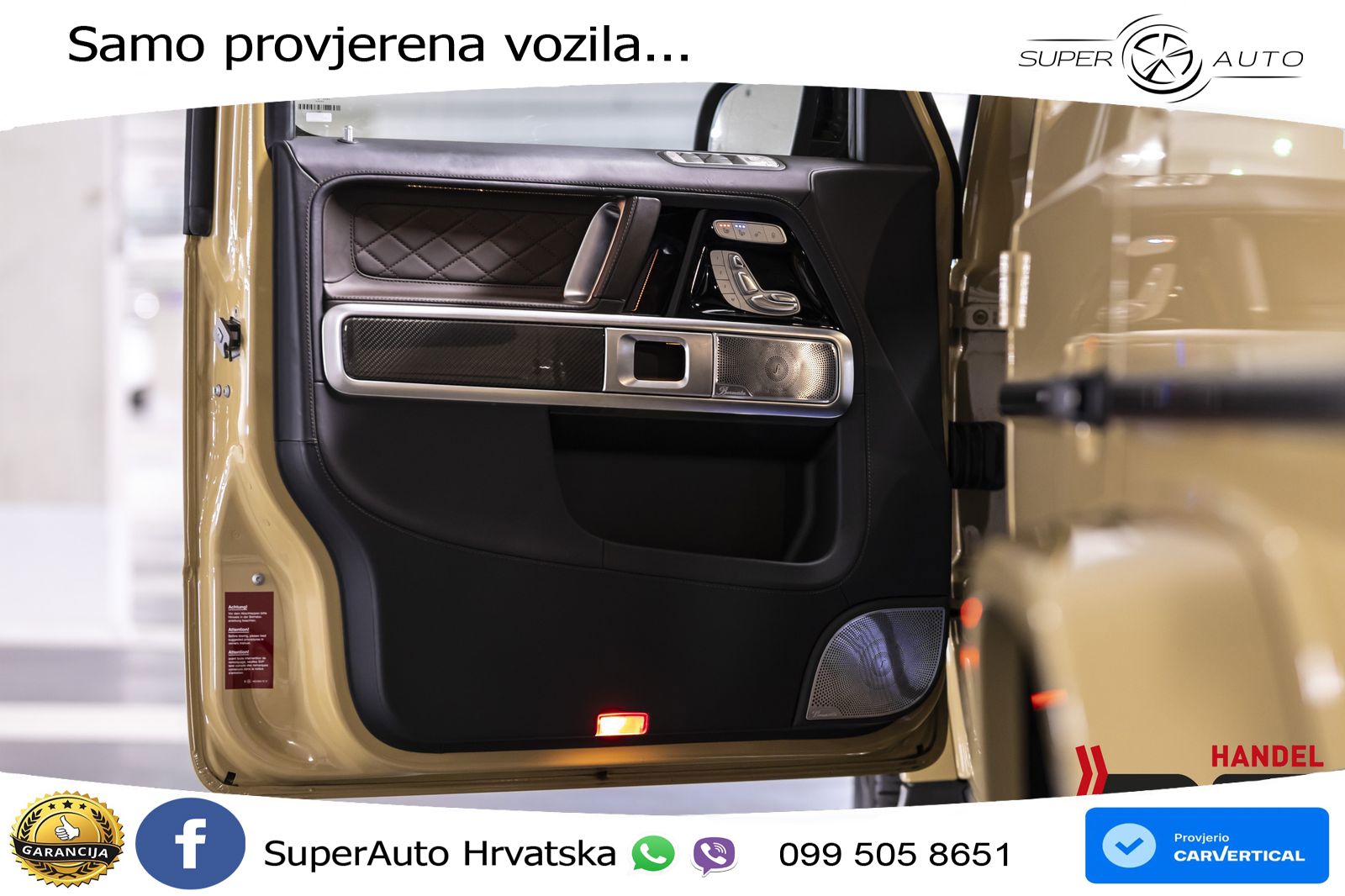 Mercedes AMG G 63 Long V8 (585 KS) 4MATIC 9G-TRONIC AMG SPEEDSHIFT PLUS ZRAČNI+ACC+4xGR SJED+360