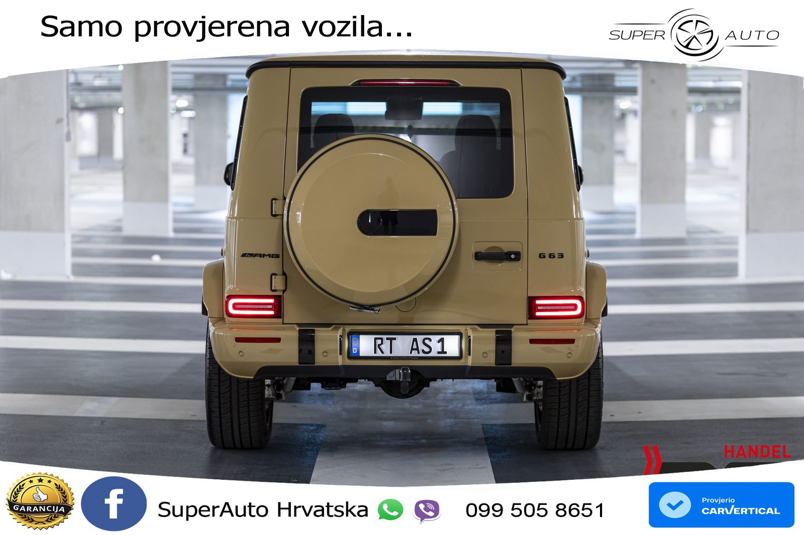 Mercedes AMG G 63 Long V8 (585 KS) 4MATIC 9G-TRONIC AMG SPEEDSHIFT PLUS ZRAČNI+ACC+4xGR SJED+360