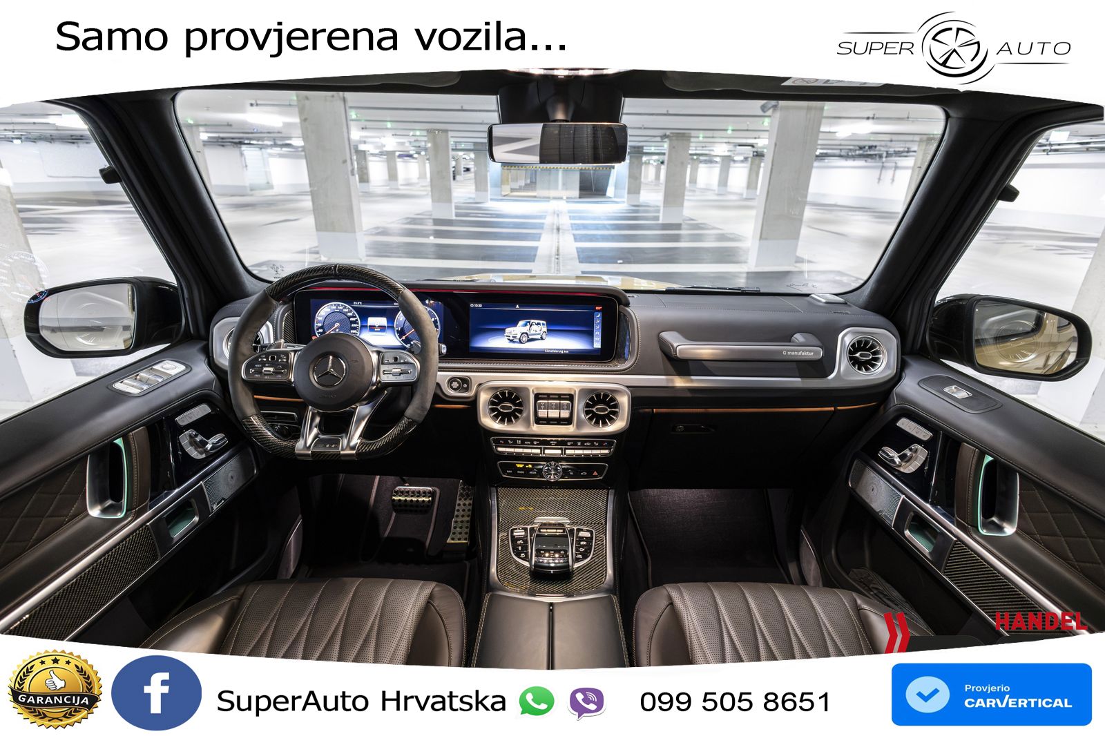 Mercedes AMG G 63 Long V8 (585 KS) 4MATIC 9G-TRONIC AMG SPEEDSHIFT PLUS ZRAČNI+ACC+4xGR SJED+360