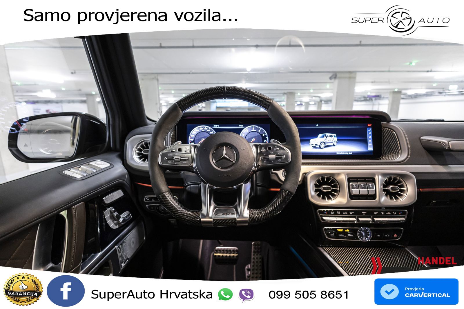 Mercedes AMG G 63 Long V8 (585 KS) 4MATIC 9G-TRONIC AMG SPEEDSHIFT PLUS ZRAČNI+ACC+4xGR SJED+360