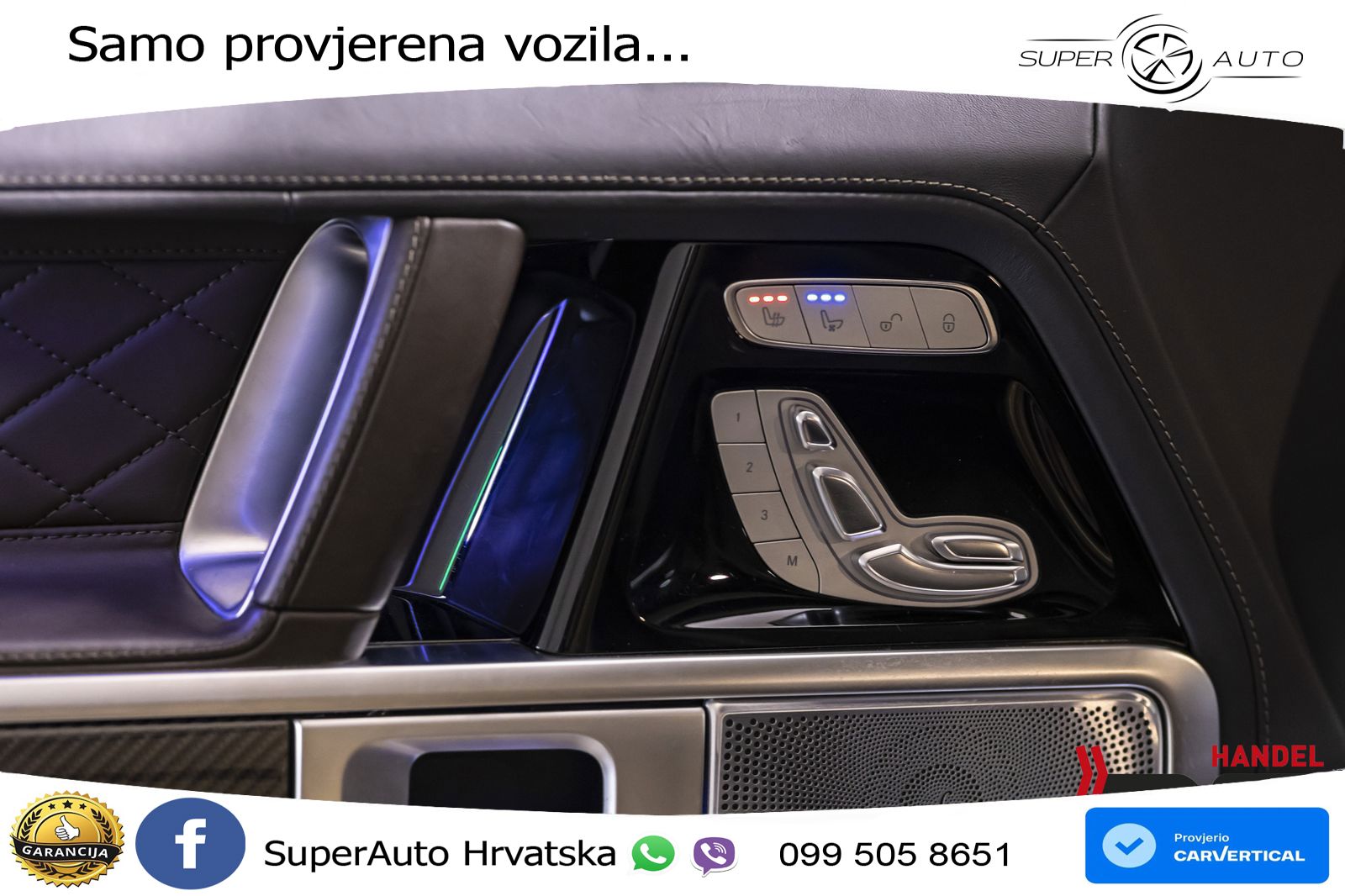 Mercedes AMG G 63 Long V8 (585 KS) 4MATIC 9G-TRONIC AMG SPEEDSHIFT PLUS ZRAČNI+ACC+4xGR SJED+360
