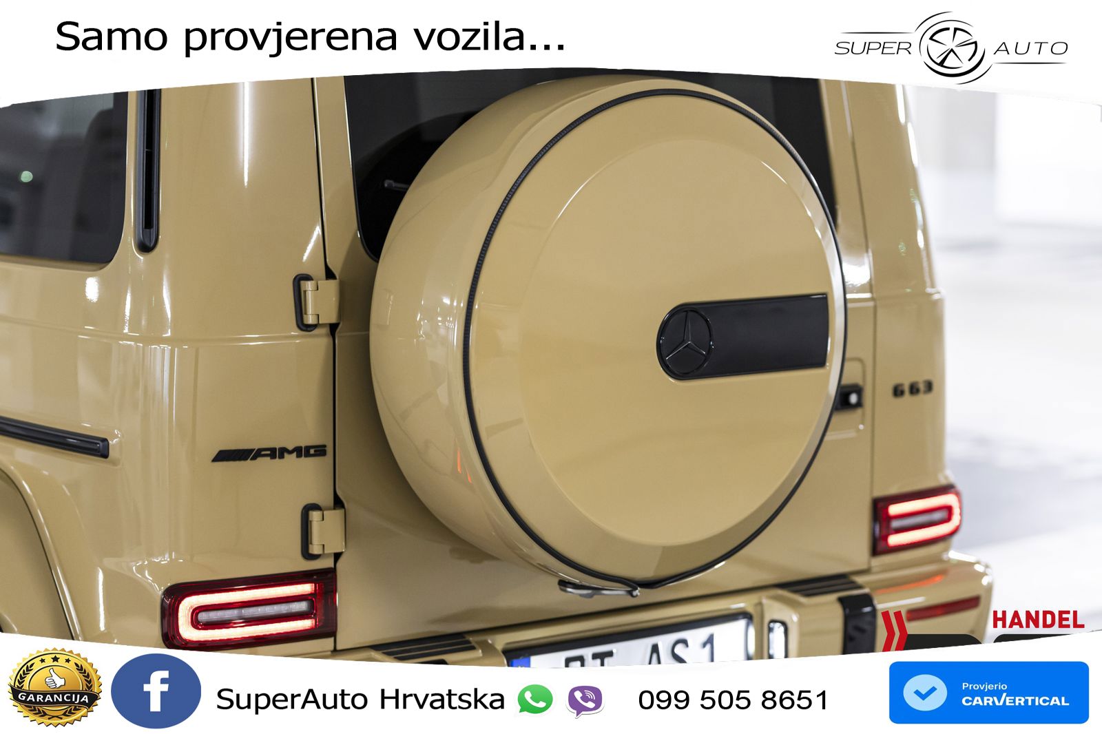 Mercedes AMG G 63 Long V8 (585 KS) 4MATIC 9G-TRONIC AMG SPEEDSHIFT PLUS ZRAČNI+ACC+4xGR SJED+360