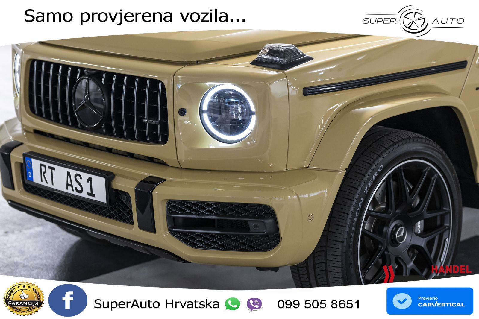 Mercedes AMG G 63 Long V8 (585 KS) 4MATIC 9G-TRONIC AMG SPEEDSHIFT PLUS ZRAČNI+ACC+4xGR SJED+360