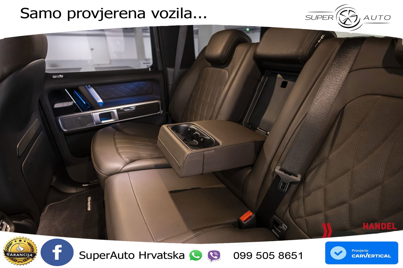 Mercedes AMG G 63 Long V8 (585 KS) 4MATIC 9G-TRONIC AMG SPEEDSHIFT PLUS ZRAČNI+ACC+4xGR SJED+360