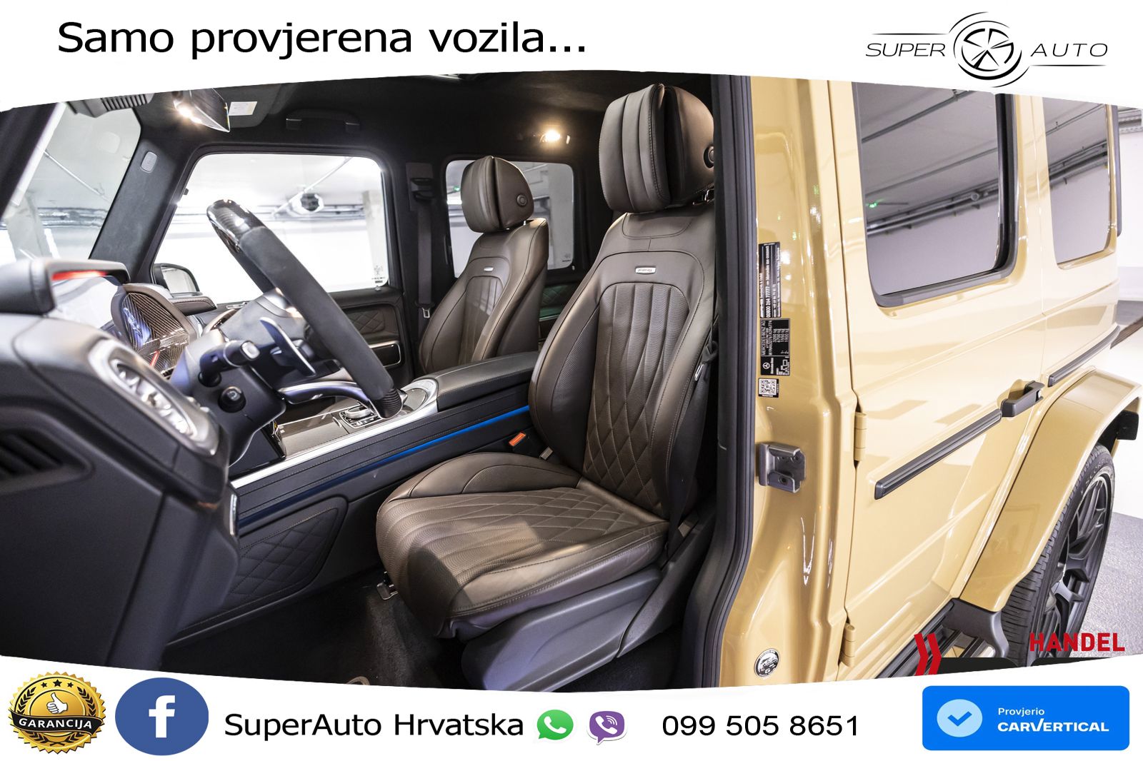 Mercedes AMG G 63 Long V8 (585 KS) 4MATIC 9G-TRONIC AMG SPEEDSHIFT PLUS ZRAČNI+ACC+4xGR SJED+360