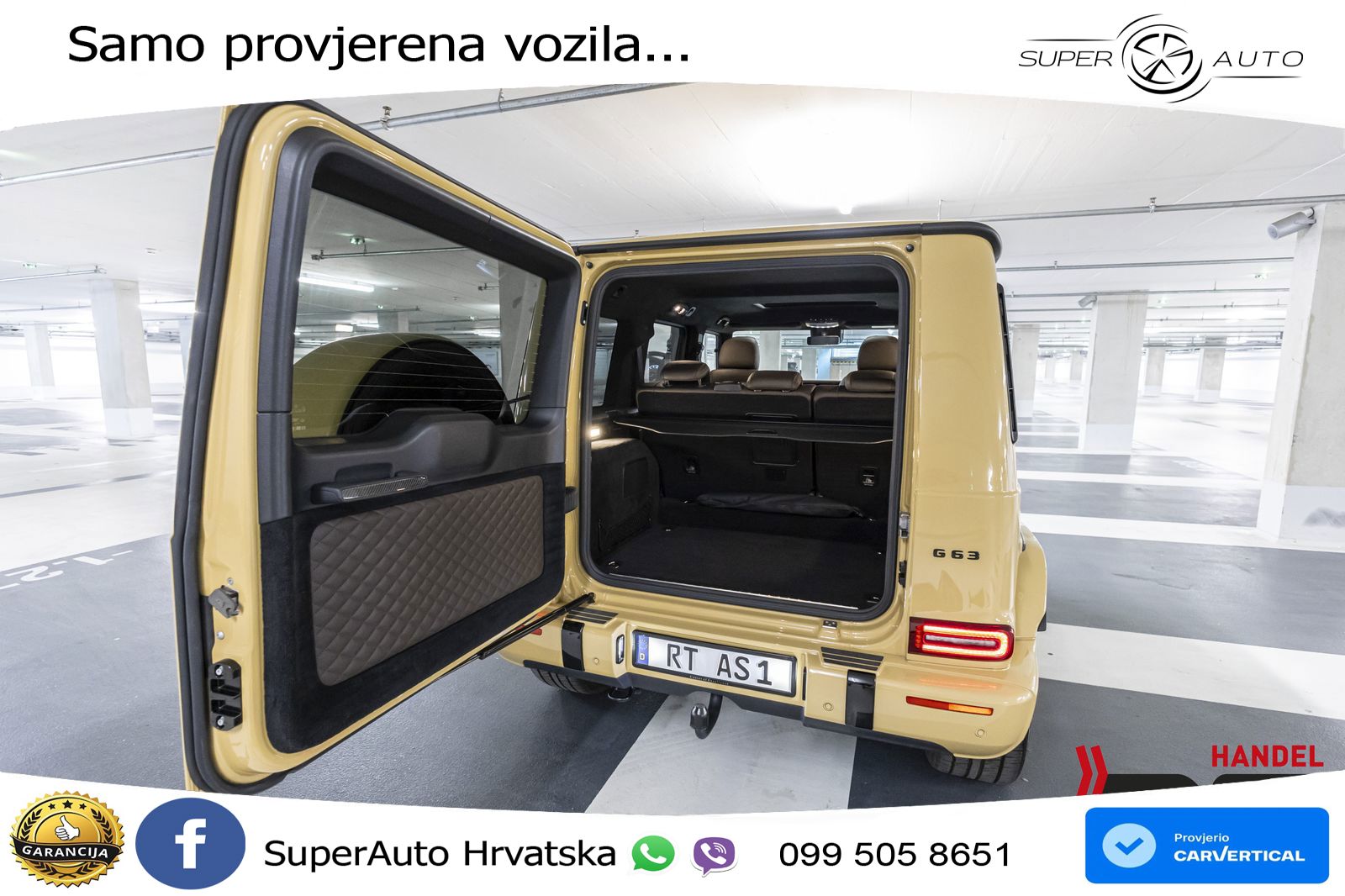 Mercedes AMG G 63 Long V8 (585 KS) 4MATIC 9G-TRONIC AMG SPEEDSHIFT PLUS ZRAČNI+ACC+4xGR SJED+360