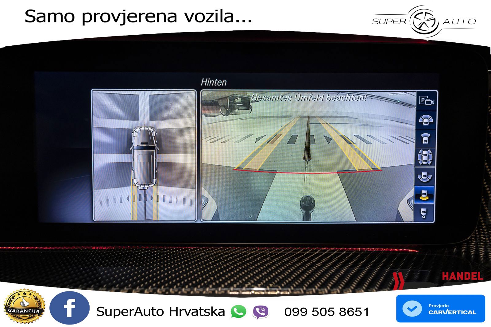 Mercedes AMG G 63 Long V8 (585 KS) 4MATIC 9G-TRONIC AMG SPEEDSHIFT PLUS ZRAČNI+ACC+4xGR SJED+360