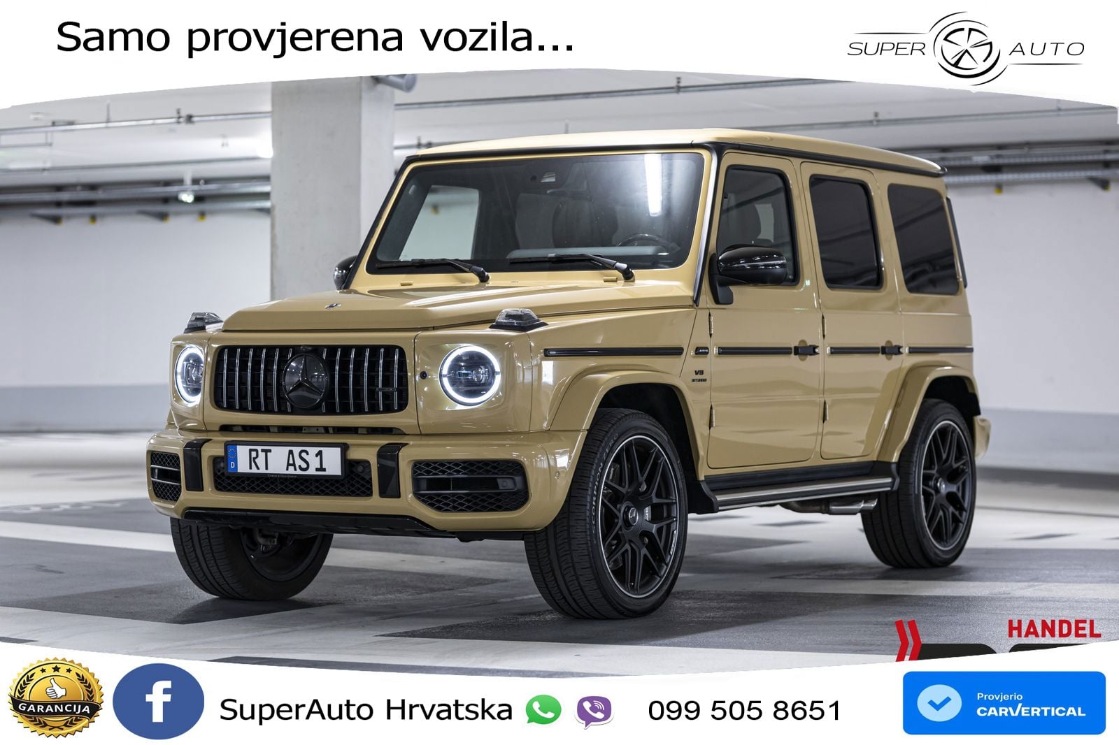 Mercedes AMG G 63 Long V8 (585 KS) 4MATIC 9G-TRONIC AMG SPEEDSHIFT PLUS ZRAČNI+ACC+4xGR SJED+360