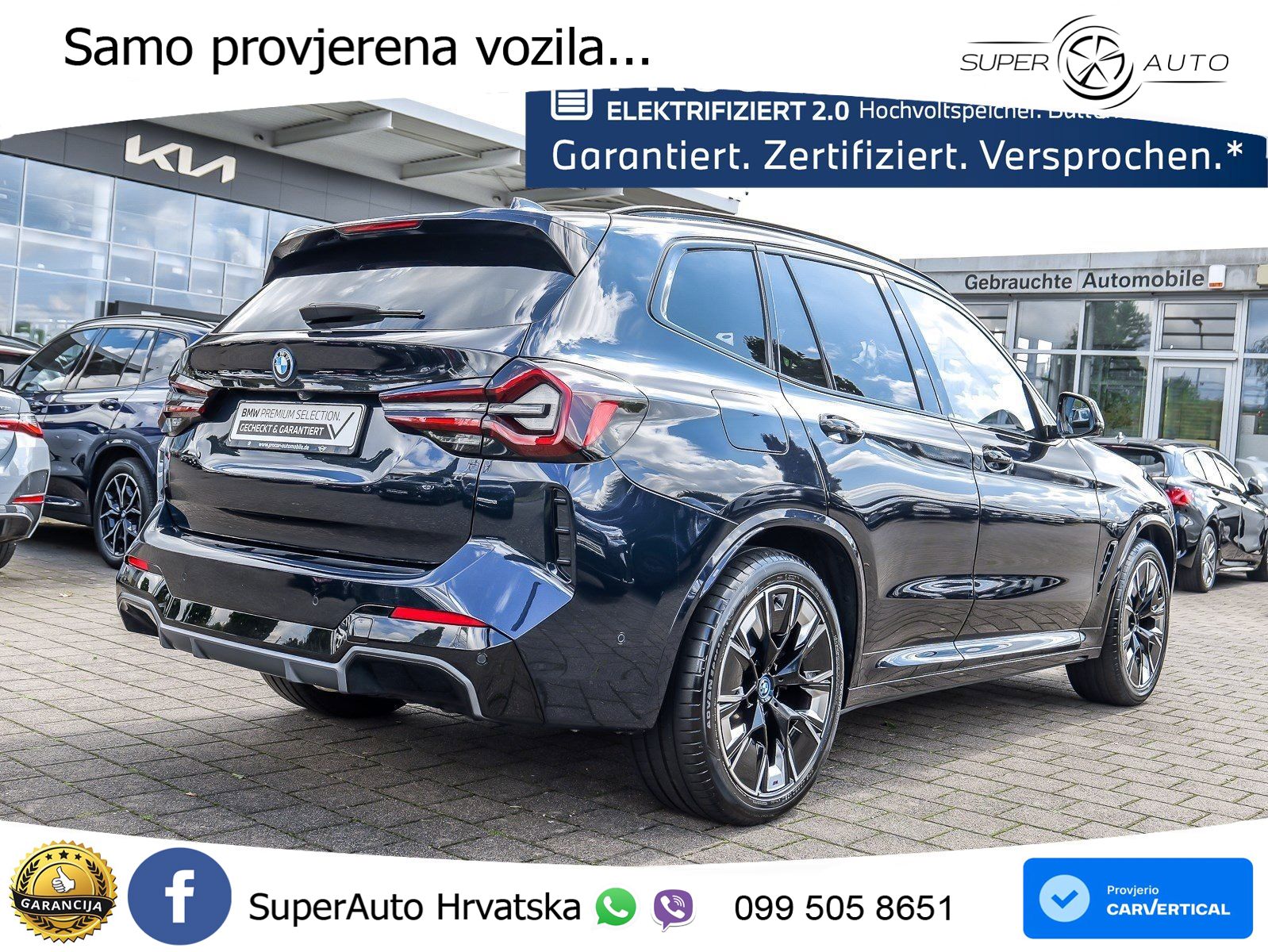 BMW iX3 80 kWh (286 KS) M Sport LED+GR SJED+ACC