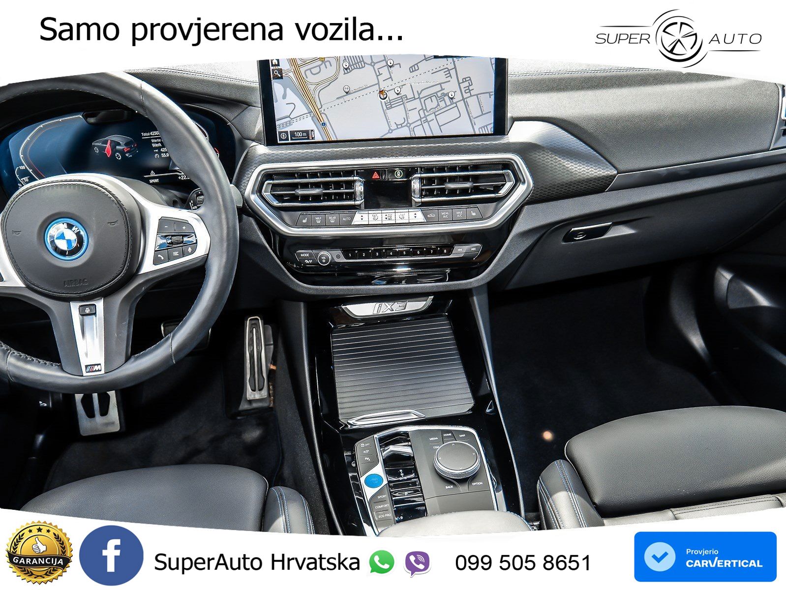 BMW iX3 80 kWh (286 KS) M Sport LED+GR SJED+ACC