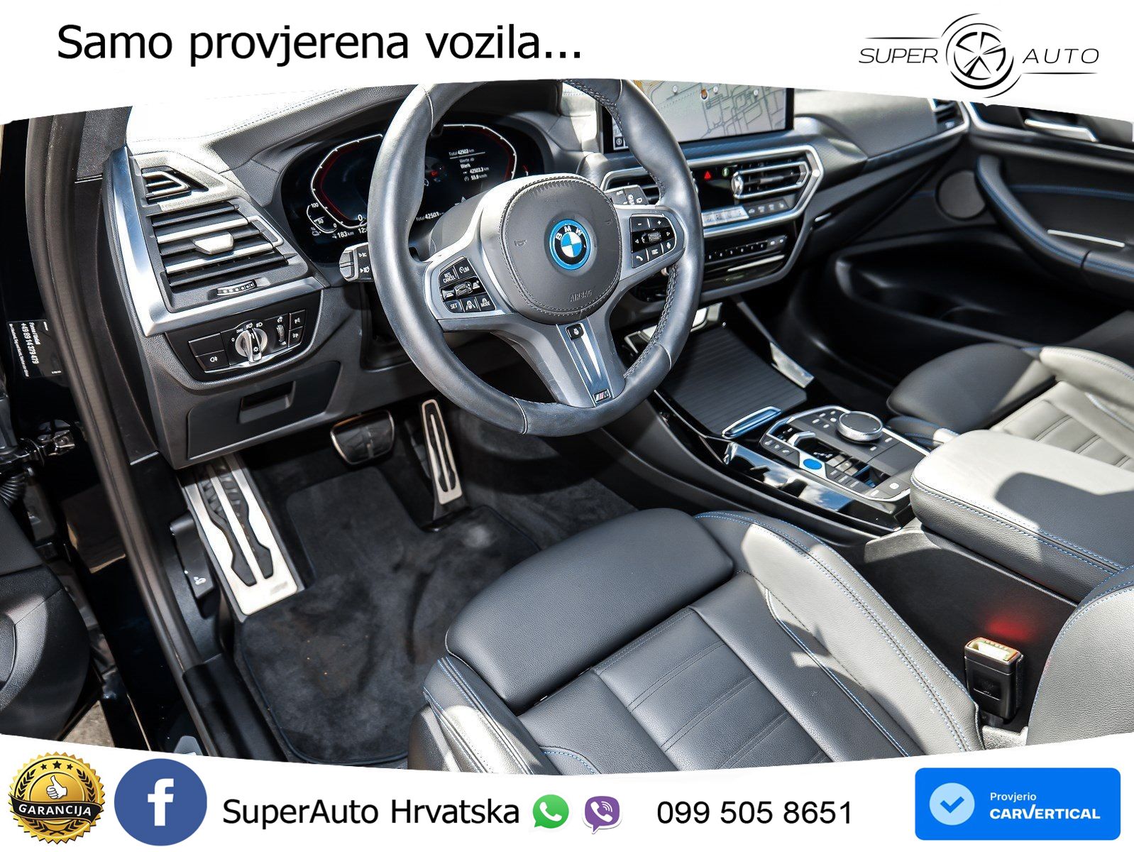 BMW iX3 80 kWh (286 KS) M Sport LED+GR SJED+ACC