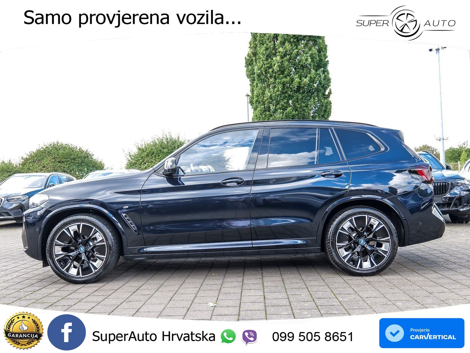 BMW iX3 80 kWh (286 KS) M Sport LED+GR SJED+ACC