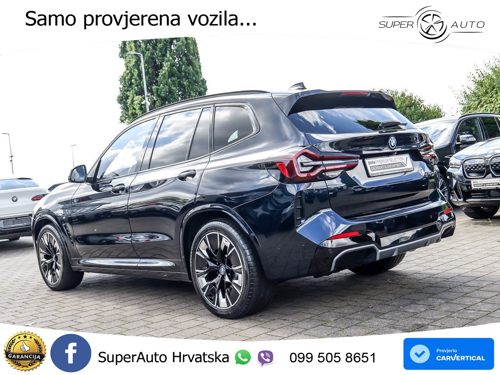 BMW iX3 80 kWh (286 KS) M Sport LED+GR SJED+ACC