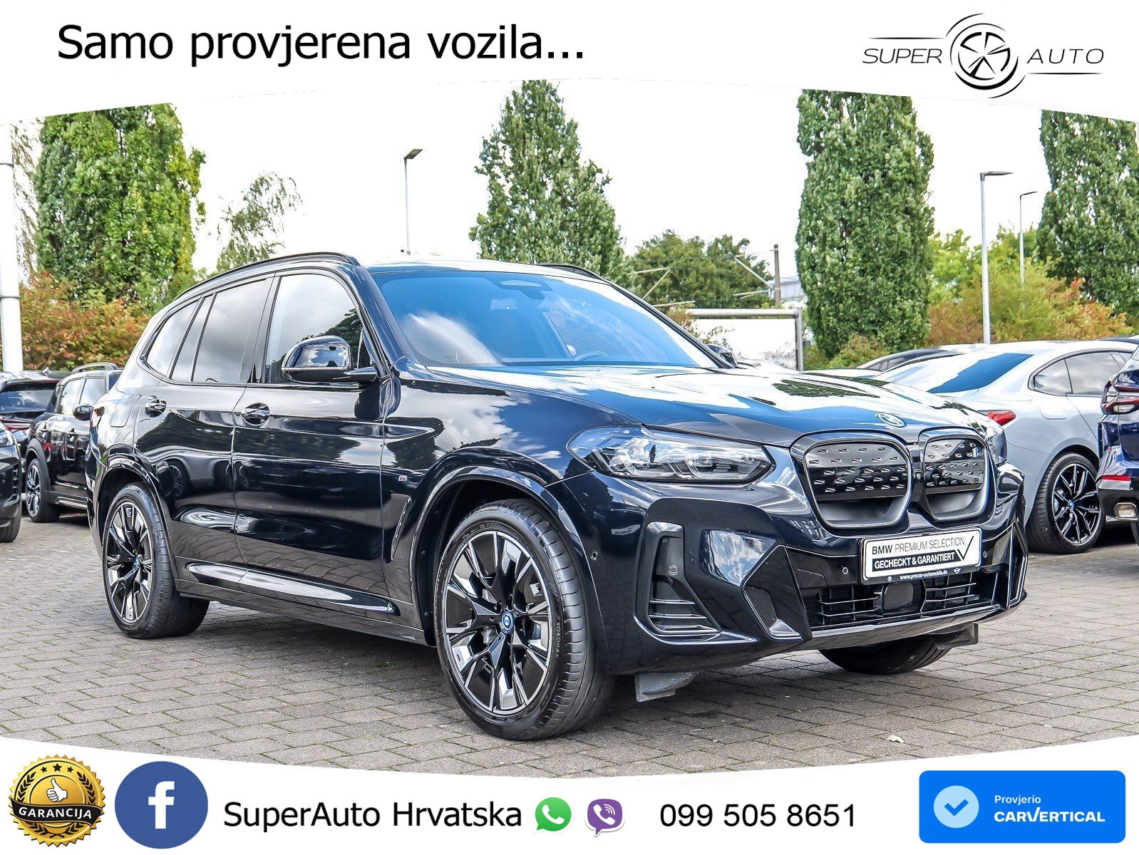 BMW iX3 80 kWh (286 KS) M Sport LED+GR SJED+ACC