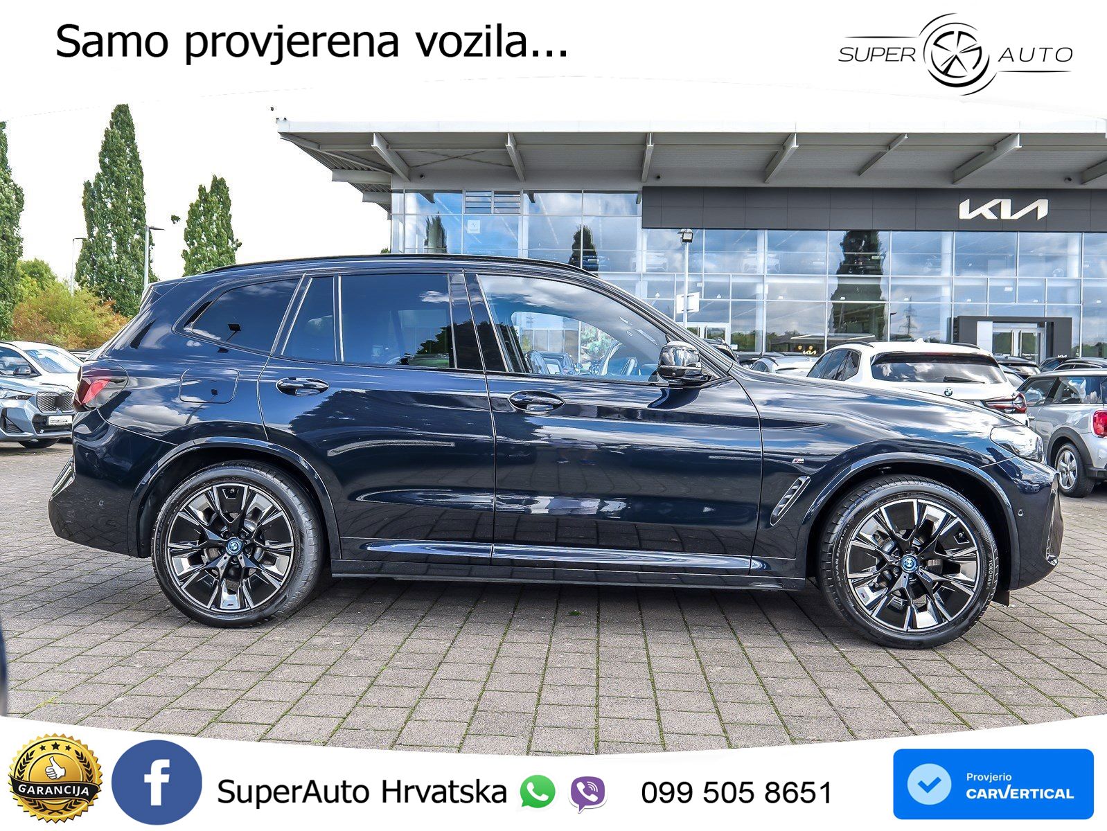 BMW iX3 80 kWh (286 KS) M Sport LED+GR SJED+ACC