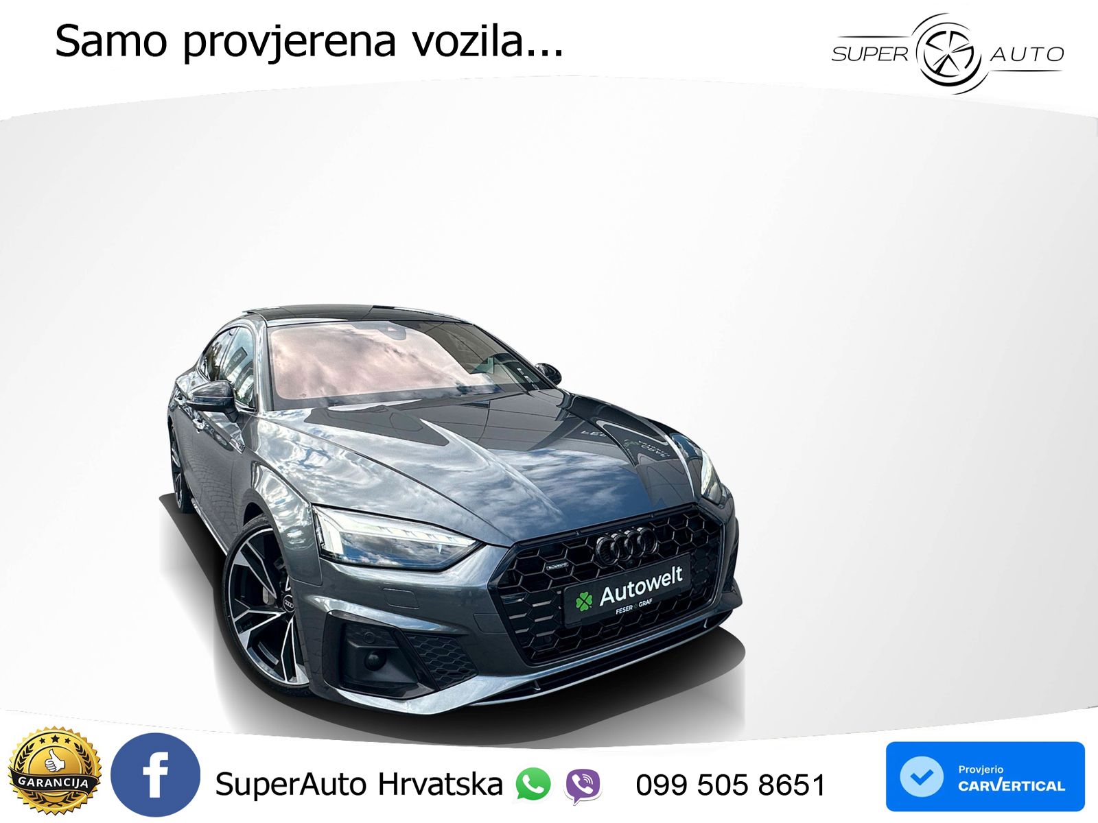 Audi A5 Sportback 40 TDI (204 KS) quattro S tronic S line ACC+GR SJED+360+PANO