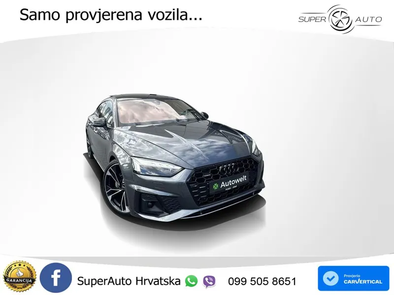 Audi A5 Sportback 40 TDI (204 KS) quattro S tronic S line ACC+GR SJED+360+PANO