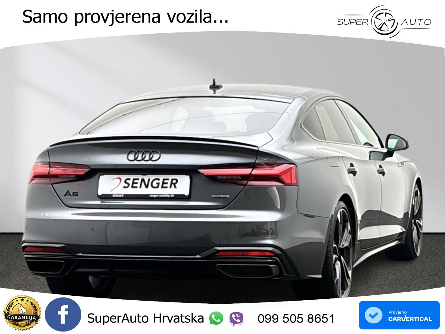 Audi A5 Sportback 40 TDI (204 KS) quattro S tronic S line ACC+HEAD+GR SJED+360+PANO