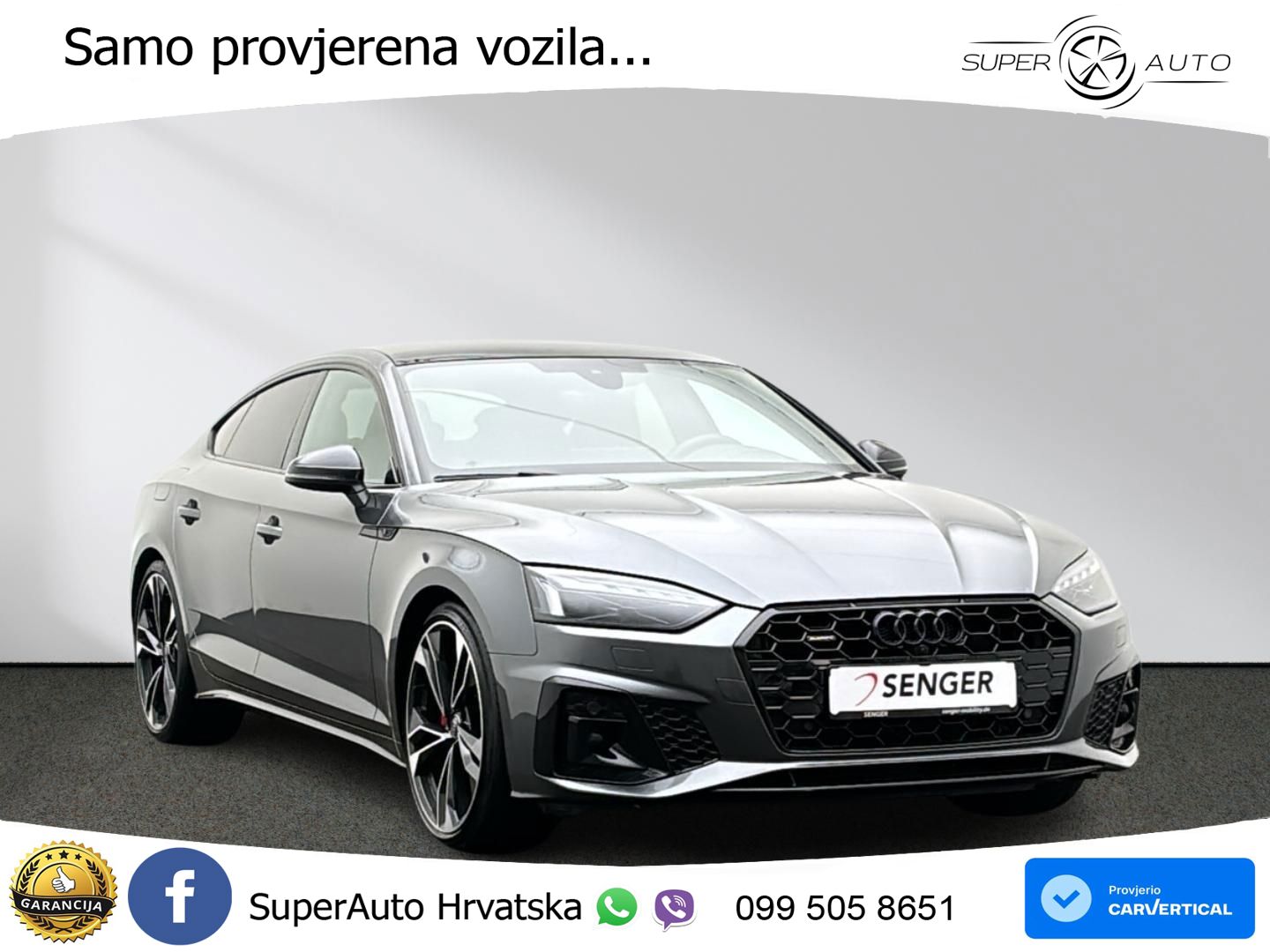 Audi A5 Sportback 40 TDI (204 KS) quattro S tronic S line ACC+HEAD+GR SJED+360+PANO