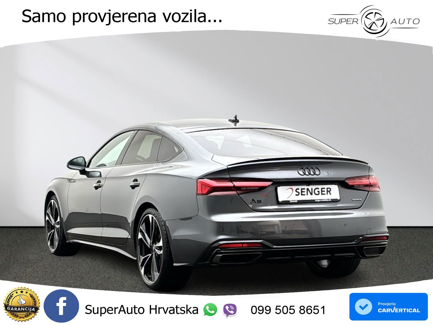 Audi A5 Sportback 40 TDI (204 KS) quattro S tronic S line ACC+HEAD+GR SJED+360+PANO