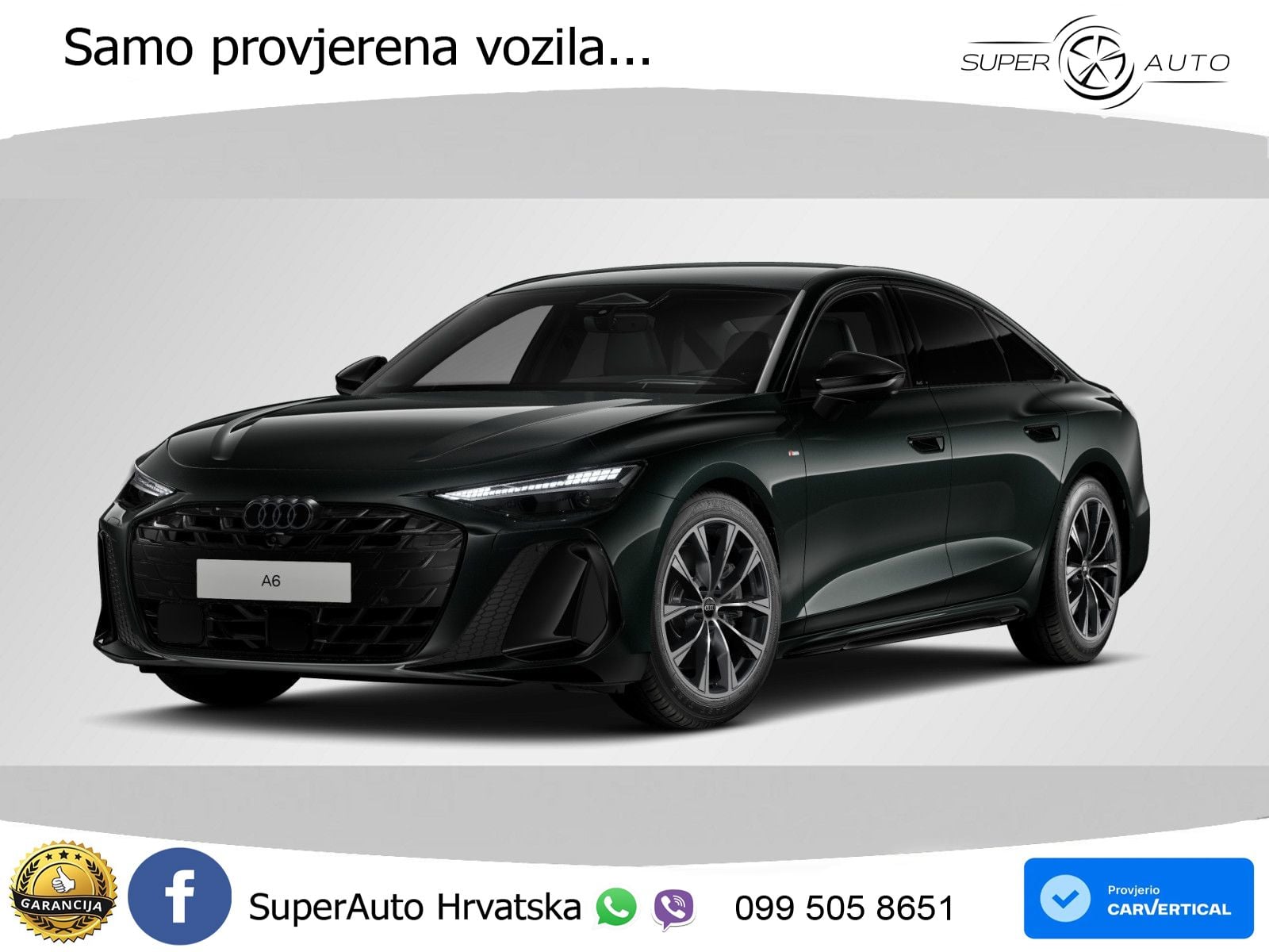 Audi A6 3.0 TFSI V6 (367 KS) quattro S tronic S line LED+GR SJED+ACC